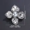 Insignia Europea y Americana Nueva de Gama Alta Broche de Corsage Perla Negra Pin Broche Accesorios para Ropa Pieza Única Venta al por Mayor Estilo Artístico Retro