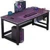 Escritorio de computadora para uso doméstico, adecuado para dormitorio, estudio y oficina; escritorio de juegos simple para dos personas