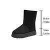 Botas de Neve com Solado Grosso para Mulheres, Novo Modelo Inverno 2026, Quentes, Forradas com Pelo, Botas de Neve de Cano Médio