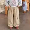 Conjunto de Sudadera de Otoño y Pantalones Cargo para Niños Cotton Shop Estilo Coreano 2026 Nuevo Dibujos Animados Casual Versátil Ropa para Niños