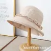Chapéu de Pescador Doce Floral Estilo Japonês para Mulheres, Primavera e Verão, Moda de Alto Padrão, Elegante, Leve, Respirável, Proteção Solar, Chapéu de Sol Tendência