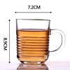 Conjunto Doméstico de Copos de Vidro Copo com Alça Copo de Chá Copo de Cerveja Copo de Leite Copo de Suco Copo Espesso Resistente ao Calor