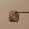 Pulsera de Moda Transfronteriza Nueva de Perlas y Pedrería Multicapa Moda Lujo Ligero Geométrico de Enrollado en Espiral Amplio Pulsera Venta al por Mayor