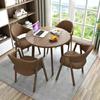Mesa de comedor informal para oficina, apartamento pequeño, mesa de conversación superficial escandinava para el hogar, mesa y silla combinadas para pedir café, té con leche, mesa redonda para tienda