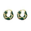 Pendientes de Gota de Aceite Maillard Lujo Accesible Pendientes de Nicho de Gama Alta Pendientes Retro Populares Nuevos Pendientes de Moda Simples