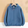 Jaqueta Camisa Cardigan Pérola Transfronteiriça Ombro a Ombro Zíper Suéter com Capuz Personalização Logotipo Grupo Corporativo Uniforme