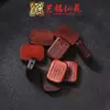 Sándalo Verde Tallado Tubo Curvo Sutra del Corazón Pulsera Media Accesorios DIY Cinco Sutras Pulsera de Cuentas de Madera Juguete Cultural Decoración Colgante