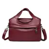 Bolso de Hombro Grande de Estilo Retro, Bolso Cruzado de Color Sólido Simple y Versátil, Bolso Casual para el Trabajo de Piel Suave de Alta Gama