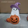 Decorações de Halloween Transfronteiriças: Adereços de Abóbora, Fantasma e Caveira, Decorações de Mesa de Fantasma, Enfeites de Resina