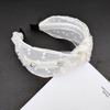 Diadema de Punto de Ola con Pedrería Celebridad de Internet Nuevo Estilo Sello para el Cabello Diadema de Presión para el Cabello Fresca Encaje de Alta Gama Tocado de Alta Gama para Mujeres
