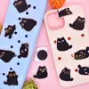 Ímã de Geladeira Animal de Desenho Animado Transfronteiriço Gato Preto Criativo PVC Borracha Macia Ímã Adesivo de Educação Infantil Adesivo Magnético DIY Atacado