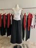Camisole de Cor Sólida com Babados Florais Estilo Verão 2025 Dongdaemun Coreano Slim-Fit para Mulheres