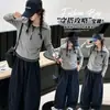 Conjunto de Ropa de Otoño para Niñas Mayores 2026, Nuevo Estilo Coreano de Moda, Sudadera a Rayas con Capucha y Pantalones Casuales