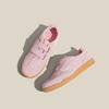 K-Style ~ Otoño e Invierno Zapatos de Entrenamiento Moral de Punta Redonda y Suela Gruesa para Mujer 2025 Nuevo Niche Casual Estilo Deportivo Zapatos Planos