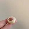 Anillos Geométricos de Resina Retro Europeos y Americanos, Temperamento Sencillo, Versátiles Anillos para el Dedo Índice Transfronterizos, Joyería de Gama Alta Nicho al por Mayor