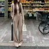Waffle "100% algodón casual relajado tejido perezoso chaleco cárdigan con capucha pantalones largos conjunto de punto de moda para deportes