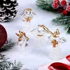 Adornos de Ángel de Vidrio Colgante Colgante Adornos de Ángel para Árboles Arte en Vidrio Guardián de Oración Adornos para Árbol de Navidad
