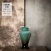 Jarrón de Cerámica Retro Estilo Chino Nuevo de Jingdezhen con Esmalte Degradado para Sala de Estar, Casa de Huéspedes, Entrada Decoración de Arreglo Floral