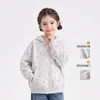 Abrigo de Niña Otoño 2026 Nueva Ropa Infantil Niños Grandes Niñas Sudadera con Capucha Estampada Cardigan Top Ropa de Otoño Infantil