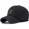 Sombrero de otoño e invierno cálido para hombres de mediana edad y ancianos, sombrero para exteriores para ciclismo, senderismo, protección contra el frío temprano para las orejas, gorra de algodón, gorra de béisbol para hombre mayor