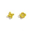 Retención de color alta accesorios para florero de oro antiguo florero de doble cara hueco accesorios para pulsera de cuentas de turmalina esmaltada para florero diy