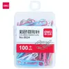 Deli 0024 Clips de Colores Clips para Oficina Clasificación y Organización Caja de Clips de Colores