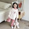 Pijama de Veludo Ilha das Crianças Roupas de Casa de Inverno para Homens Novo Quente Veludo Quente Outono e Inverno Roupas de Casa para Bebês Meninas conjunto