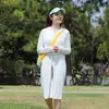 Ropa de Protección Solar Larga para Mujer UPF50+ Tacto Hielo Nylon Imitación Larga Hasta la Rodilla con Capucha y Cremallera Chaqueta de Verano Delgada Nuevo Estilo 2026