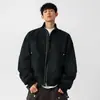 Enbu Roupas Masculinas Marca Americana Tendência Transfronteiriça Jaqueta Jaqueta de Couro Roupa Exterior Masculina Primavera Outono Jaqueta de Voo Gola Alta Jaqueta de Baseball Roupa Exterior