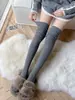 Calcetines largos color blanco leche para mujer para primavera y otoño, calcetines altos color caqui, calcetines beige hasta la pantorrilla, calcetines japoneses empalmados por encima de la rodilla, calcetines holgados
