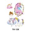 Fabricante Transfronterizo al por Mayor Pegatinas de Tatuaje de Color Caricatura Unicornio Animales Blanco y Negro Tigre Impermeables y Resistentes al Sudor Pegatinas de Tatuaje