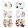 Comercio exterior Guantes de color liso europeos y americanos para recién nacidos Refuerzo elástico Guantes faciales antiarañazos Guantes elásticos para bebés 0-1 años