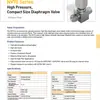 Análisis de Proceso IPD de Parker - Válvula de Diafragma Serie NV70 - Válvula Compacta de Alta Presión