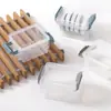 Caja de Almacenamiento con Tapa Transparente Organizador de Escritorio Caja Pequeña Mini Linda Portátil de Plástico con Hebilla Joyero