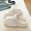 Sandalias de Verano para Mujer, Estilo Fresco, para Viajes Diarios, Suela Gruesa de EVA, con Diseño de Estrella de Mar y Concha, para Exteriores y Vacaciones, Punta Cerrada