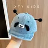 Gorros para Bebé Primavera y Otoño Estilo Nuevo Lindo Dibujo Animado Gorra de Béisbol de Mezclilla para Niños y Niñas, Sombrero de Ala Suave Protector Solar para Bebés y Niños Pequeños
