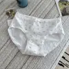 [Foto Real] Ropa Interior de Algodón Puro Floral para Jardín Antibacterial de 10A para Mujer con Refuerzo Extendido Borde de Encaje Ropa Interior de Algodón para Mujer