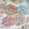 Adesivos de Paisagismo Estéreo 3D para Festa Mágica Cenas Criativas Visuais em Miniatura Adesivos de Colagem DIY para Crianças