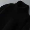 Suéter masculino de lã, gola alta de tricô, manga longa, quente, outono e inverno, cor sólida, suéter casual, camisa base de cashmere, atacado