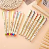 Caneta de Pintura Macia com Ponta Macia de Cor Nacional Criativa Caneta de Letra Regular Pequena Caneta de Traço de Gancho Artístico Caligrafia para Estudantes Conjunto de Canetas de Aquarela para Pintura