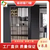 Porta Deslizante Dobrável em PVC Transparente Cozinha Quarto Exterior Simples Design Invisível Aberto Ar Condicionado Dobrável Porta Fábrica
