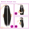 Peruca 13*4 grande área tecida à mão renda frontal preta cabelo longo liso alta temperatura seda fibra química headwear fábrica direto peruca