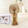 Ventilador pequeño de mano simple, soporte para teléfono móvil de escritorio, ventilador pequeño de carga portátil, se puede imprimir el logotipo de regalo