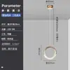 Lámpara de araña pequeña para mesita de noche de dormitorio simple moderna Red Viral nueva iluminación de lujo pared de fondo de sala de estar bar pasillo lámpara de araña de línea larga