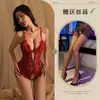 Lencería Sexy Encantadora, Tentación de Encaje Pura Pasión Sexy Body Abierto, Pijama Transparente, No Necesita Quitarse, Ropa Súper Sexy