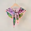 Chal Estilo Pintura al Óleo con Colgante de Perla, Chal Pequeño para Hombros para Mujer, Cuello Falso Decorativo de Anacardo de Alta Gama, Chaleco para Habitación con Aire Acondicionado