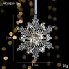 Adornos Colgantes Transparentes Populares de Acrílico con Polvo de Purpurina, Decoraciones Únicas Tridimensionales, Decoraciones de Árbol de Navidad de Lujo Ligero de Alta Gama