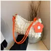 Bolso Informal de Moda Estilo Coreano con Pliegues de Gran Capacidad 2025 Primavera Nuevo Bolso de Hombro Cruzado Elegante Bolso Dumpling Bolso para Mujer