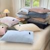 Paquete de par de fundas de almohada de terciopelo de leche de clase A para otoño e invierno, funda de almohada de terciopelo coral grueso de 48 x 74 cm, funda de almohada con forro polar para hombre