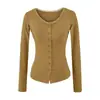 Cárdigan de Encaje Patchwork de Manga Larga de un Solo Botón Estilo Puro Deseo Otoño Nueva Moda Versátil Ajuste Delgado Camisa Básica Hot Girl para Mujer